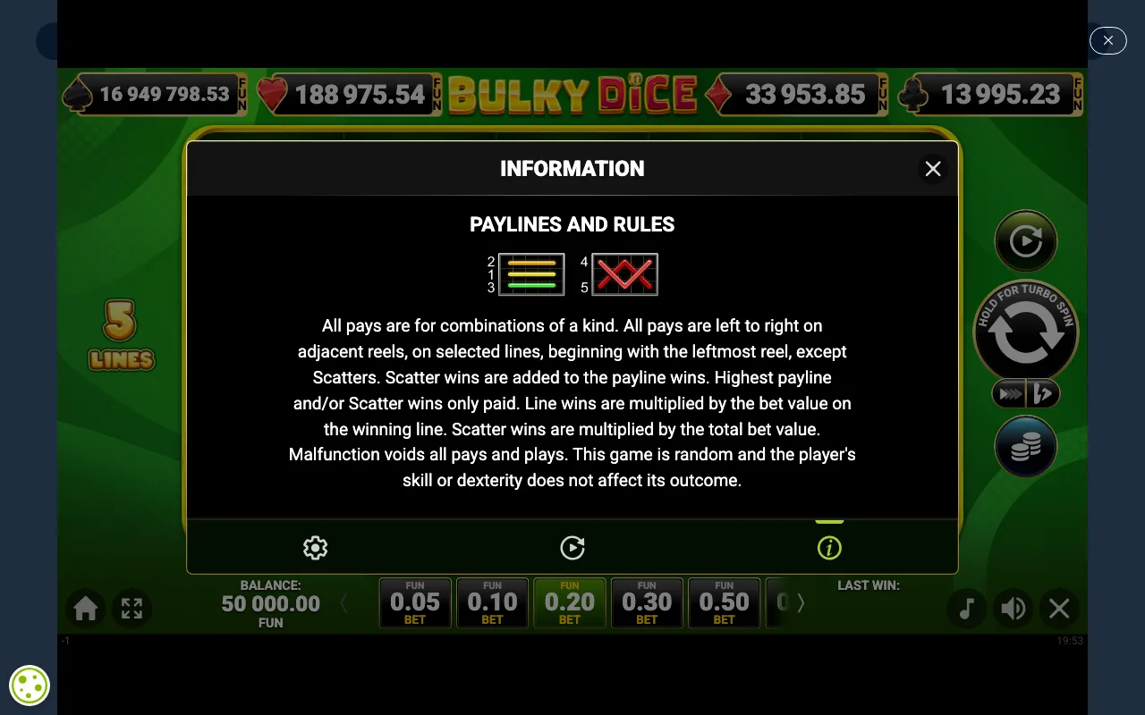 Game rules, page 4 — Bulky Dice