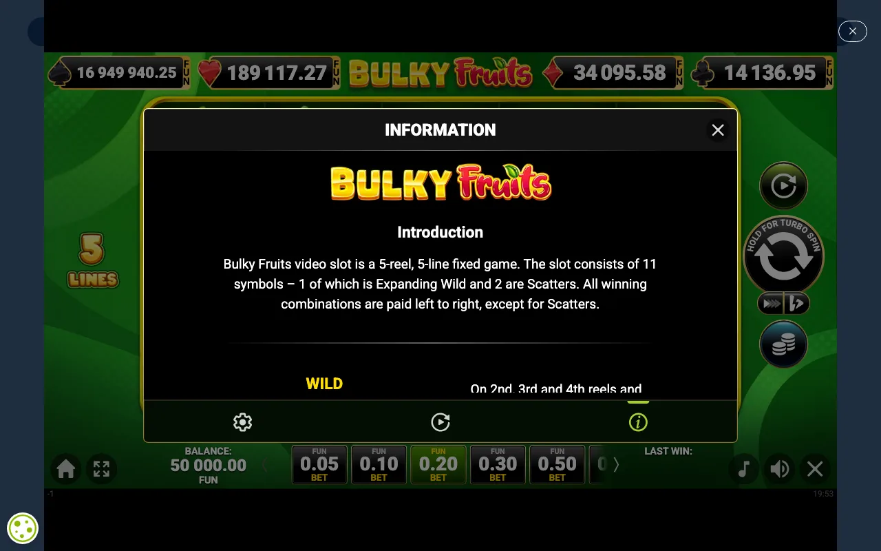 Game rules, page 1 — Bulky Fruits