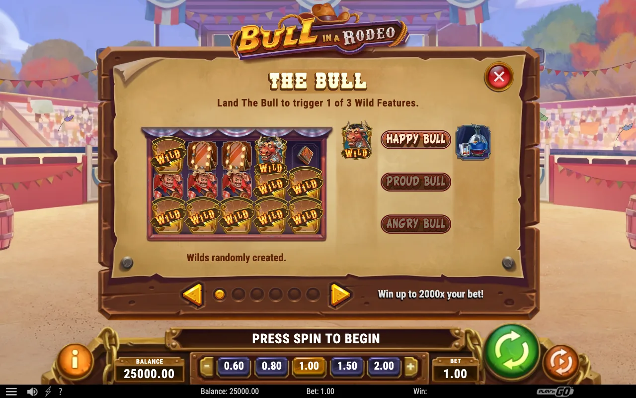 Game rules, page 3 — Bull in a Rodeo