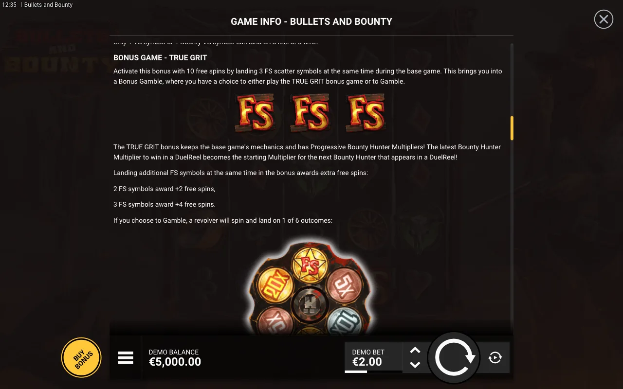 Game rules, page 4 — Bullets and Bounty