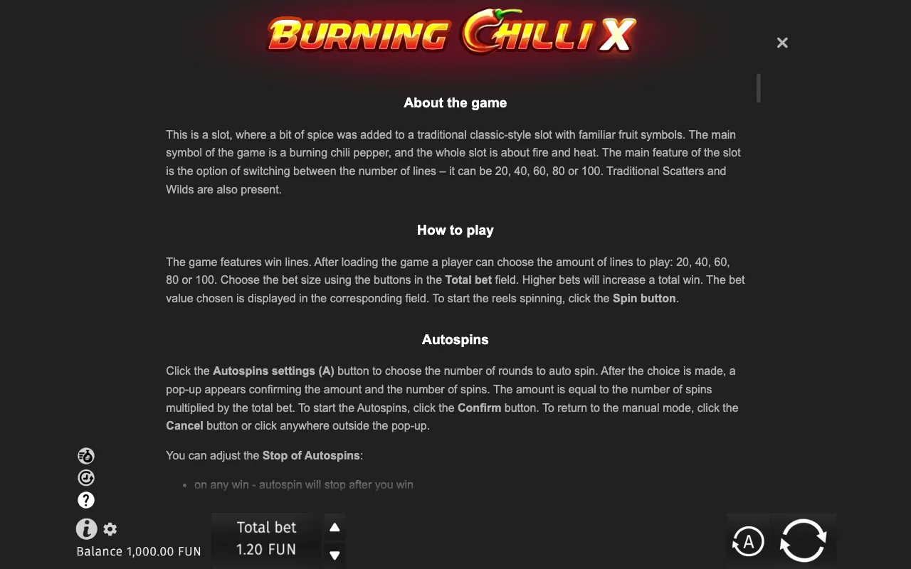 Game rules, page 6 — Burning Chilli X
