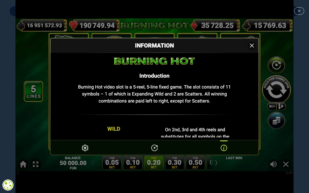 Game rules, page 1 — Burning Hot