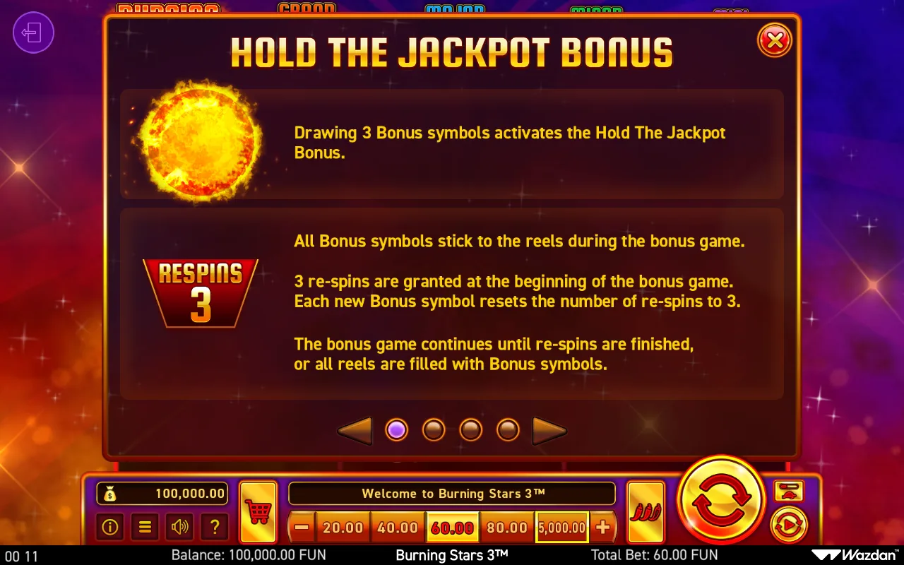 Game rules, page 1 — Burning Stars 3