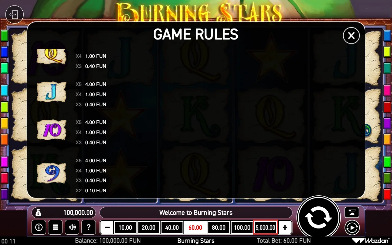 Game rules, page 3 — Burning Stars