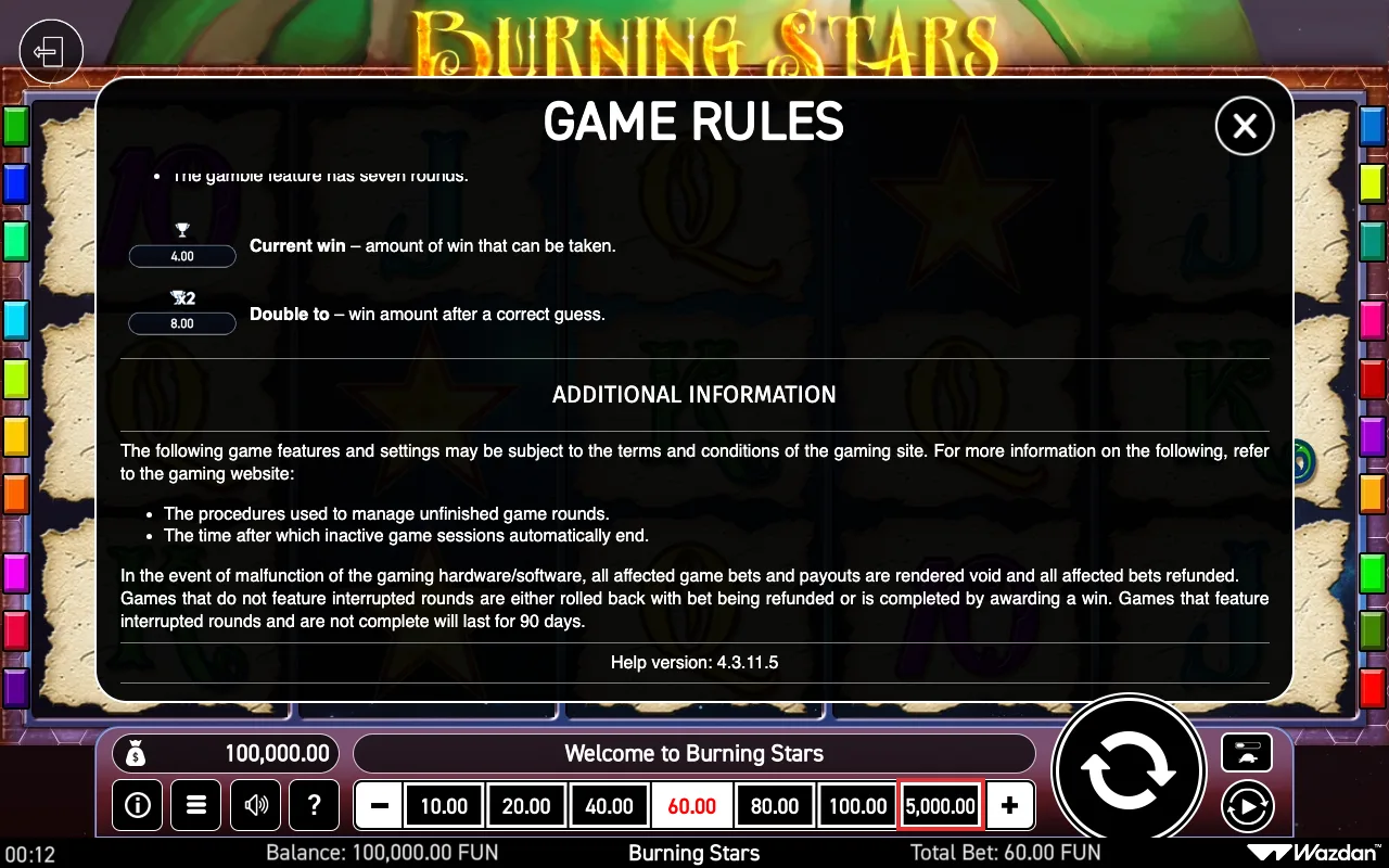 Game rules, page 7 — Burning Stars