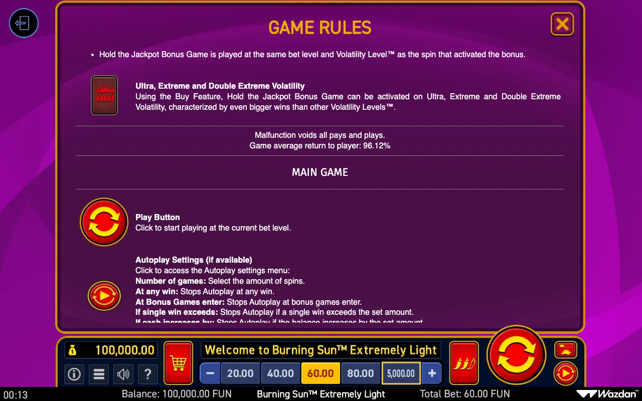 Game rules, page 11 — Burning Sun Extremely Light