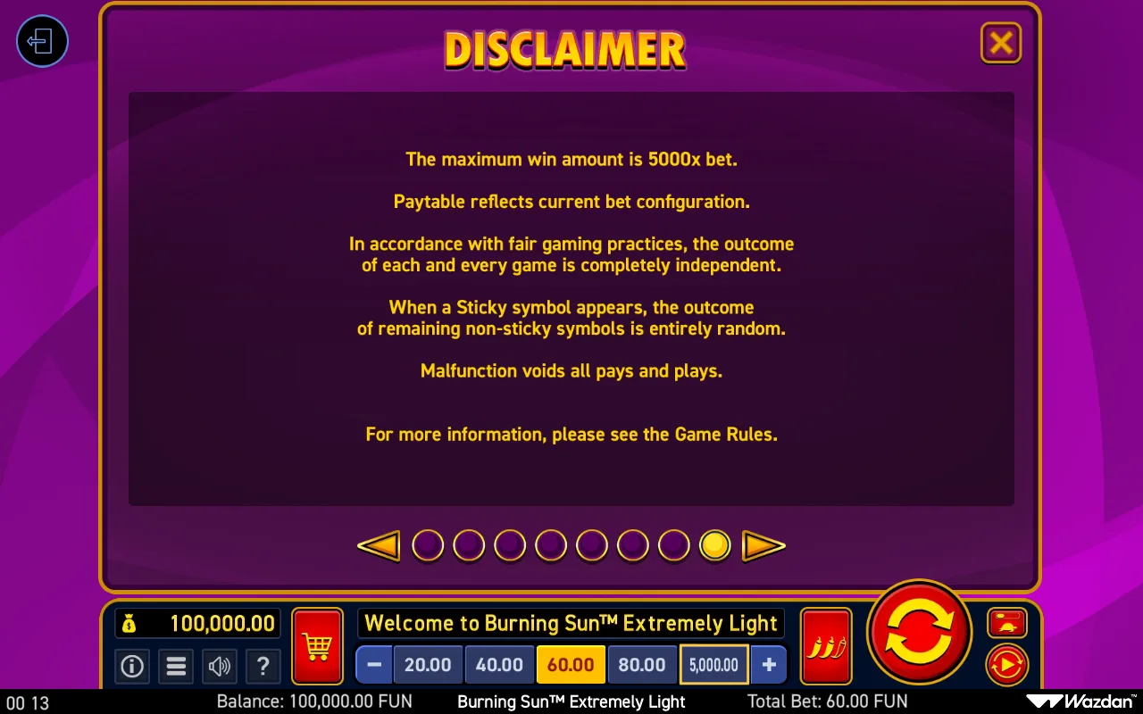 Game rules, page 8 — Burning Sun Extremely Light