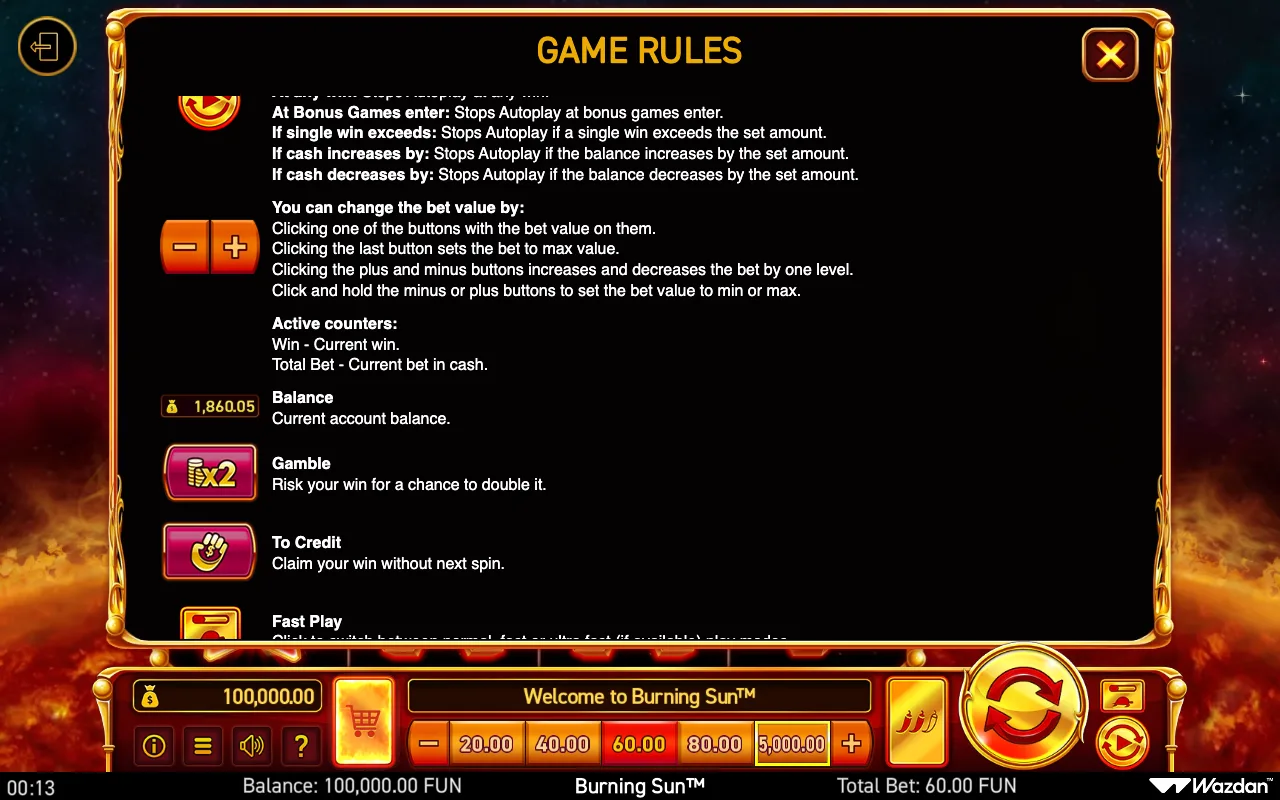 Game rules, page 12 — Burning Sun