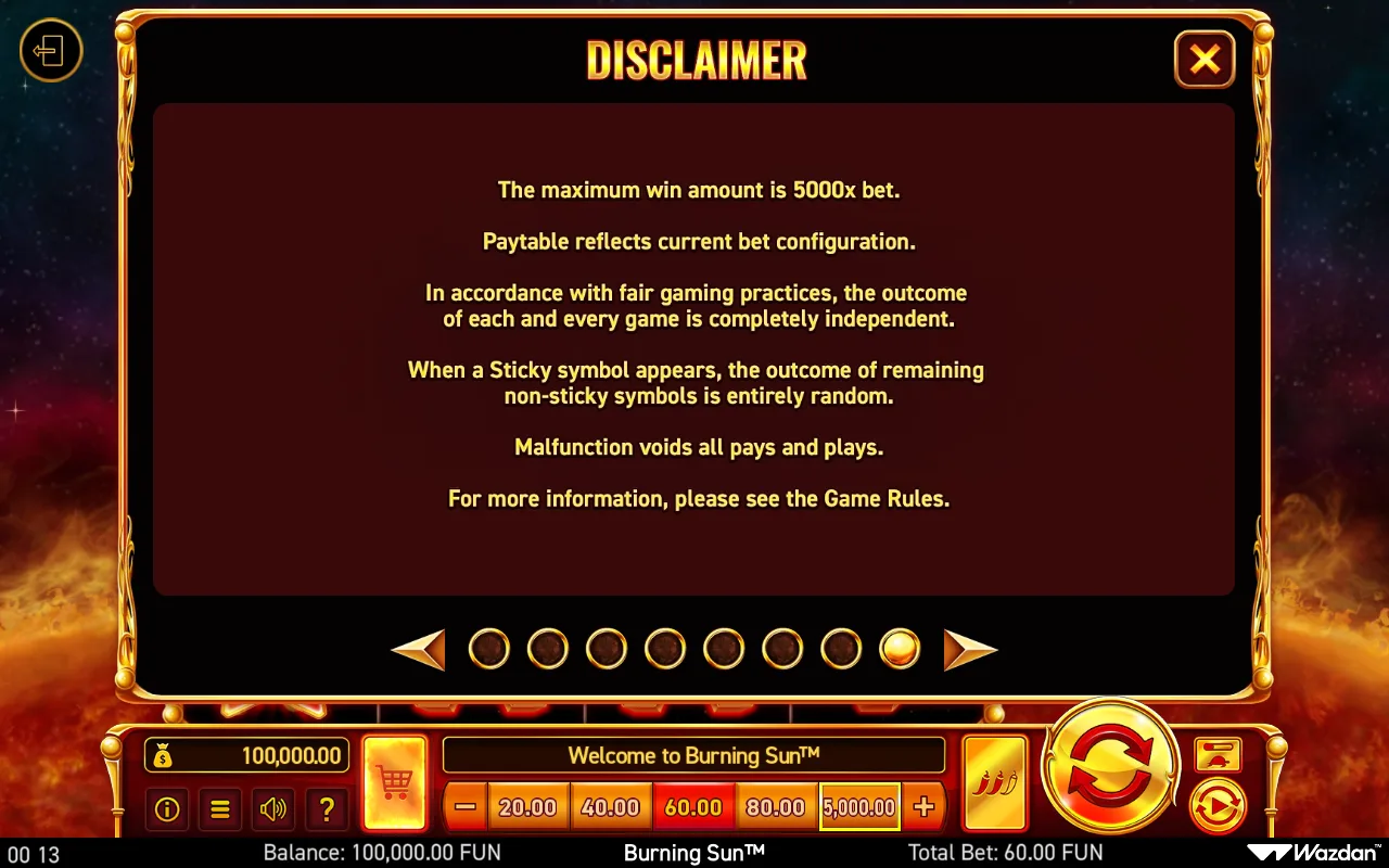 Game rules, page 8 — Burning Sun