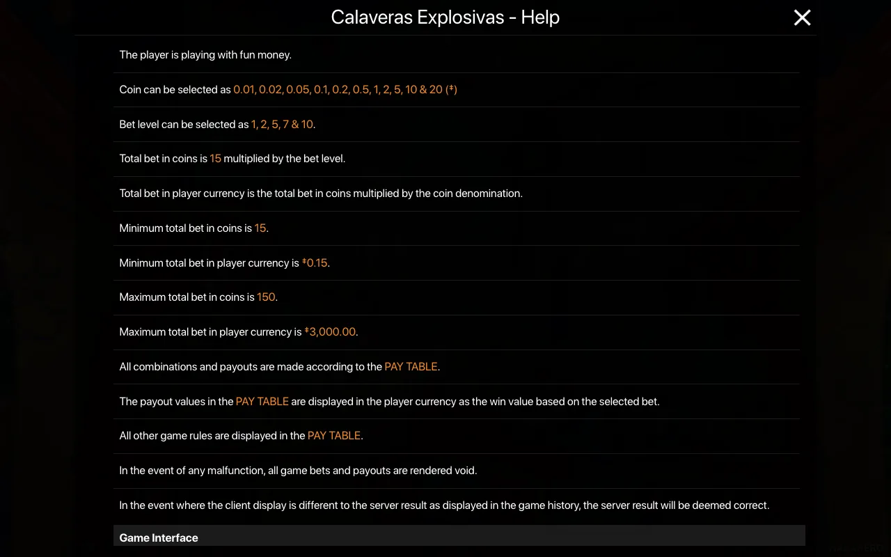 Game rules, page 1 — Calaveras Explosivas