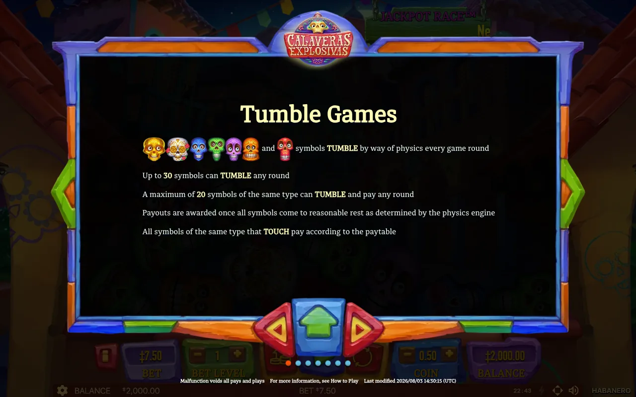 Game rules, page 3 — Calaveras Explosivas
