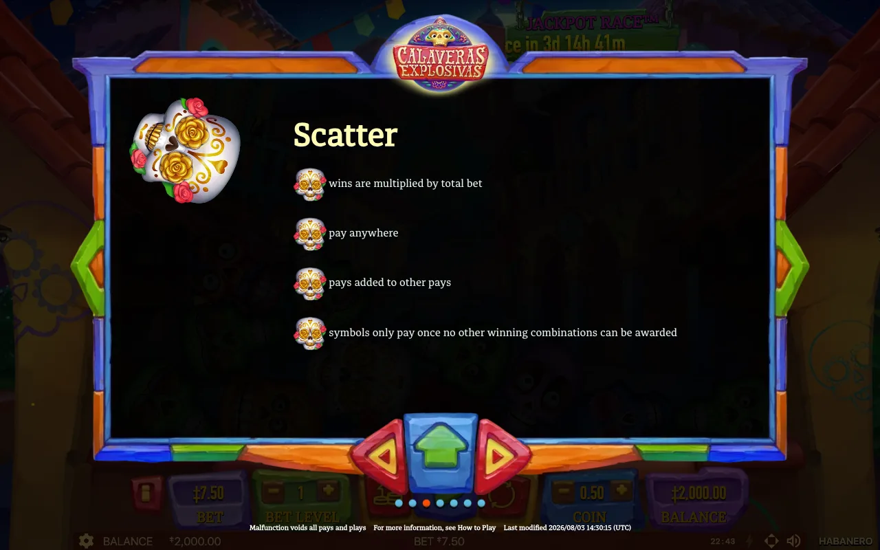 Game rules, page 5 — Calaveras Explosivas