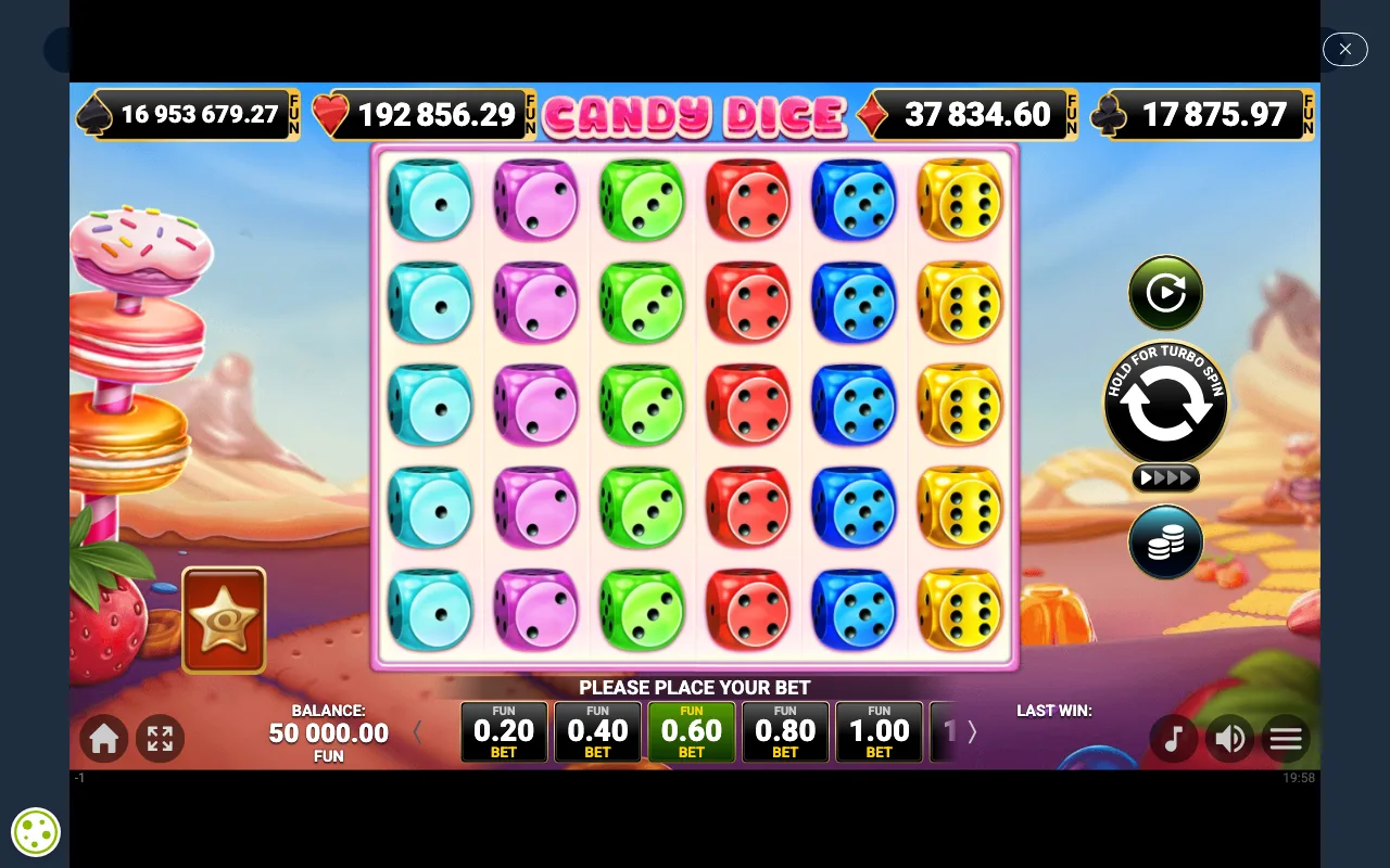 The base game — Candy Dice