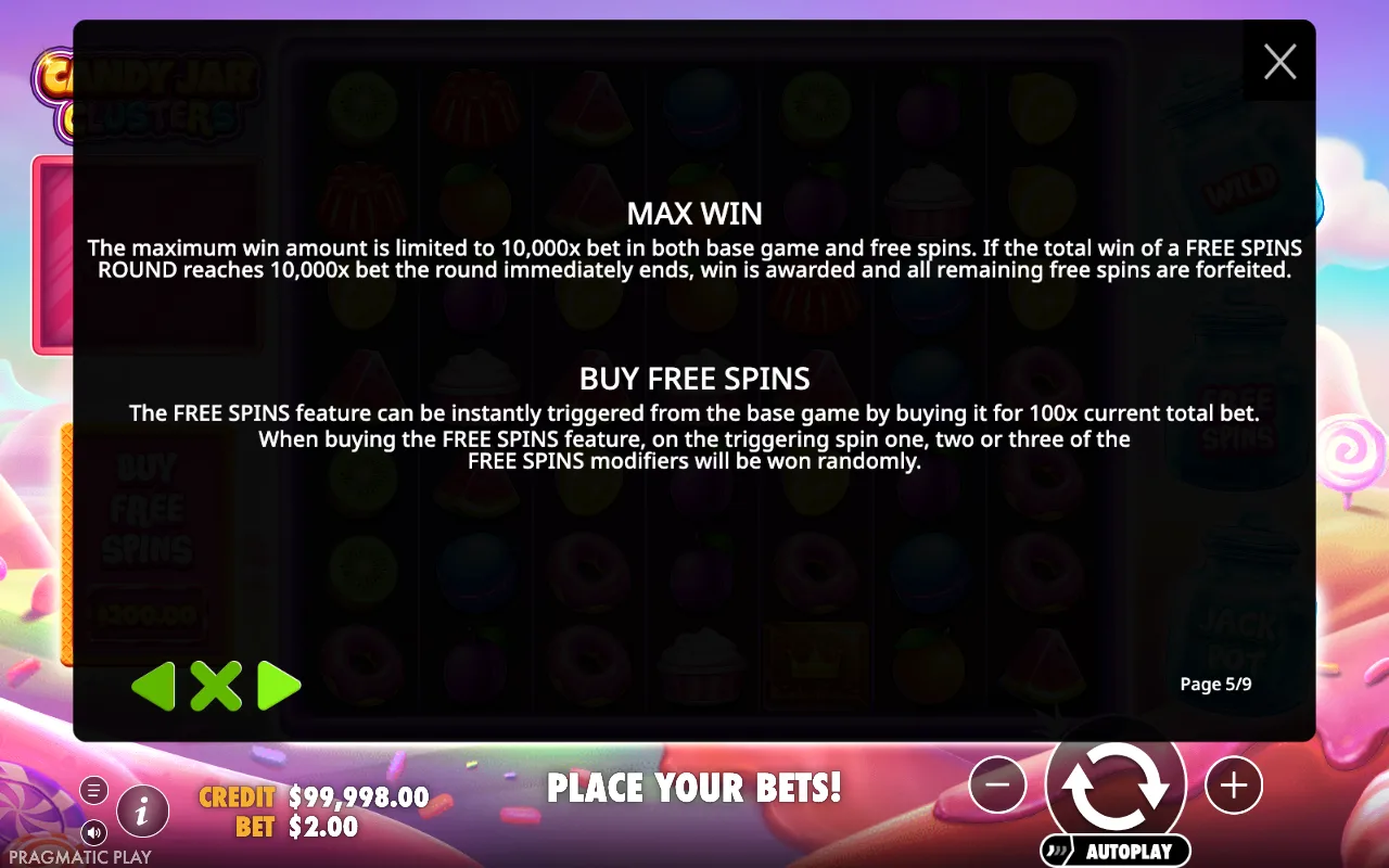Max win — Candy Jar Clusters