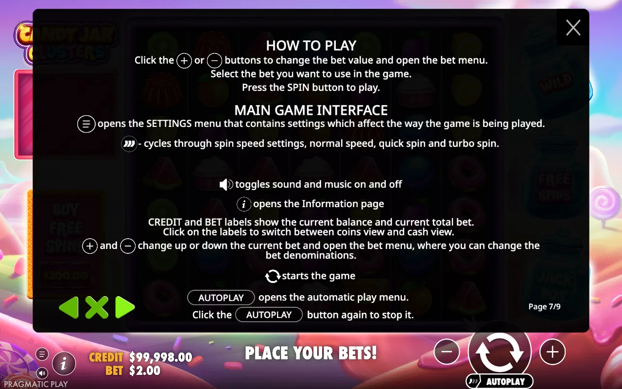 How to play — Candy Jar Clusters