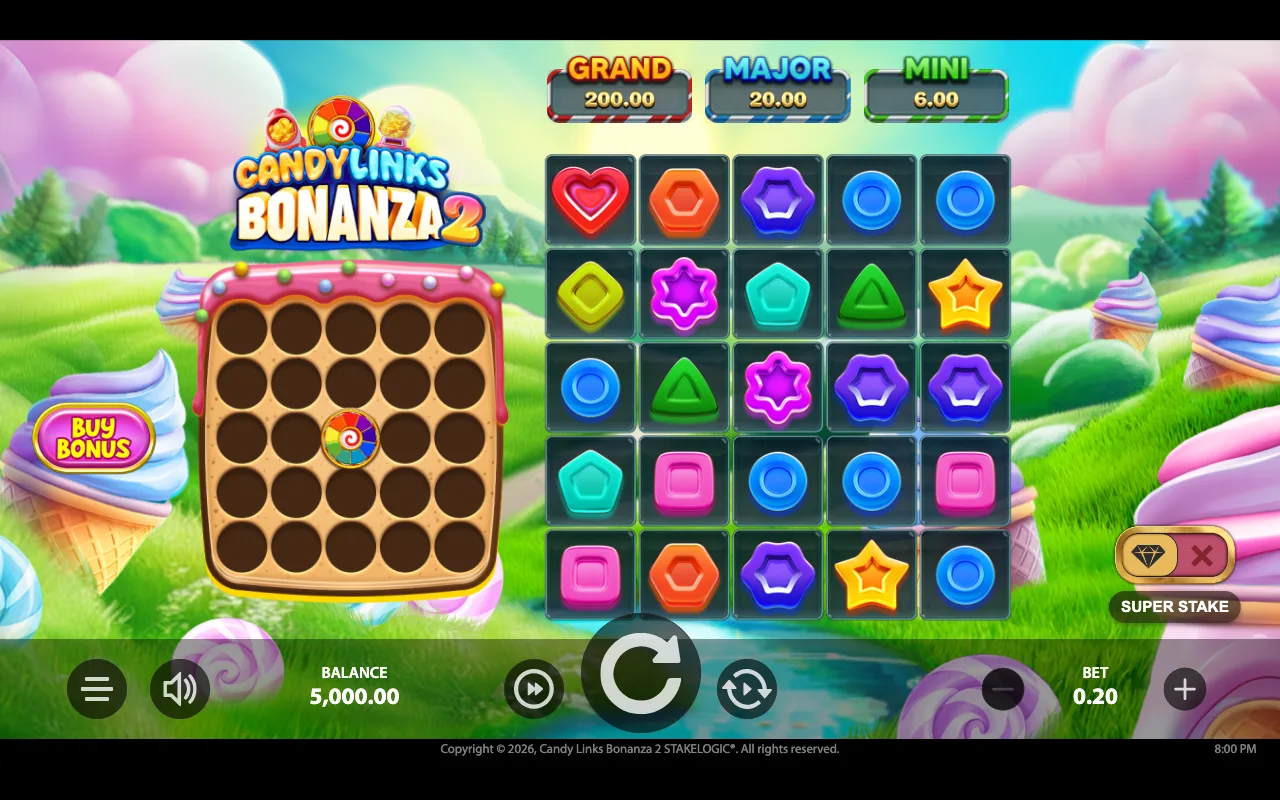 The base game — Candy Links Bonanza 2