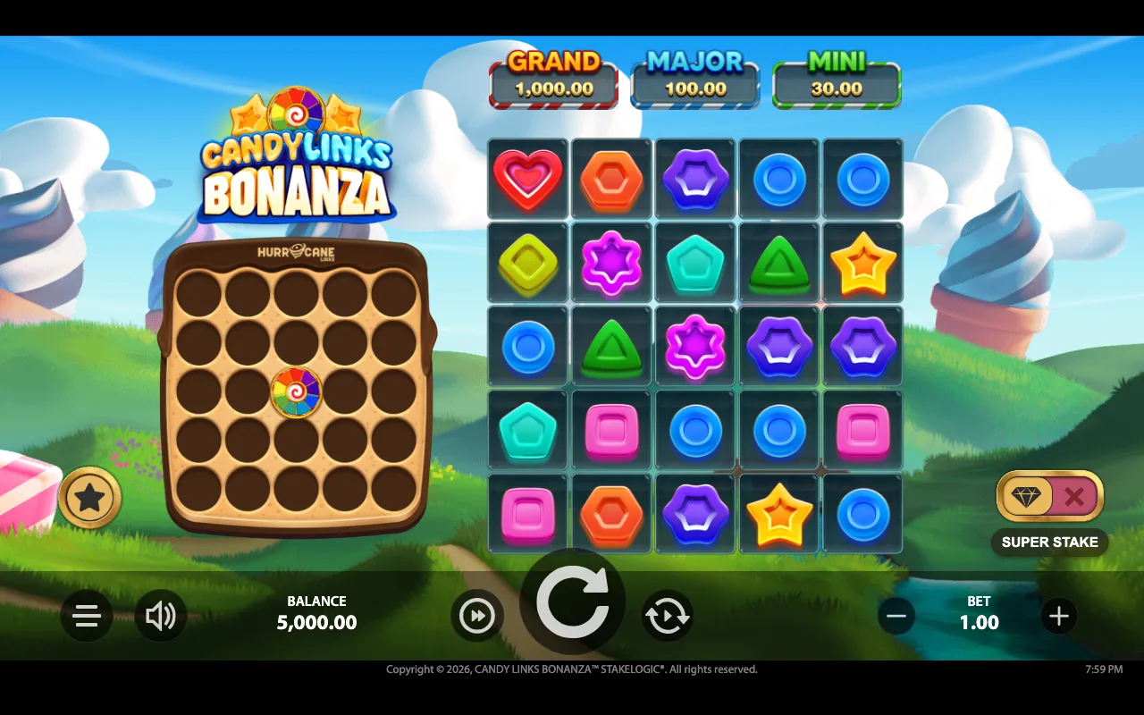 The base game — Candy Links Bonanza