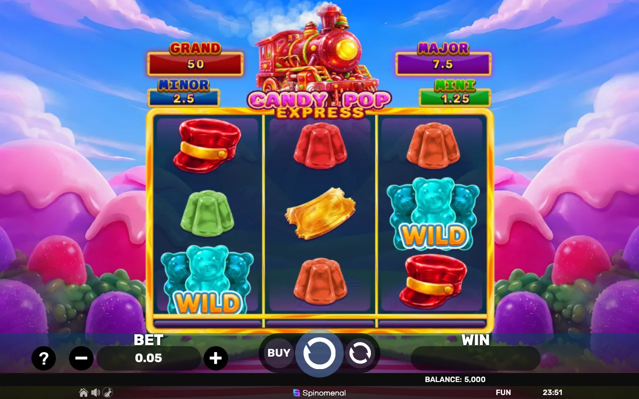 The base game — Candy Pop Express Hold Hit 3x3