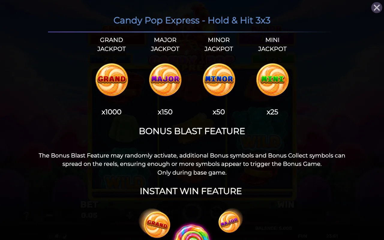 Jackpot jackpot jackpot jackpot — Candy Pop Express Hold Hit 3x3