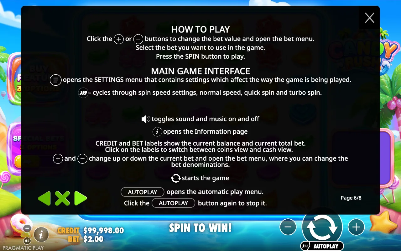 How to play — Candy Rush