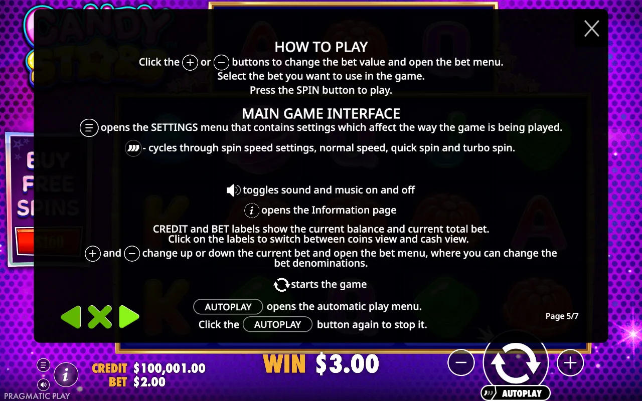 How to play — Candy Stars