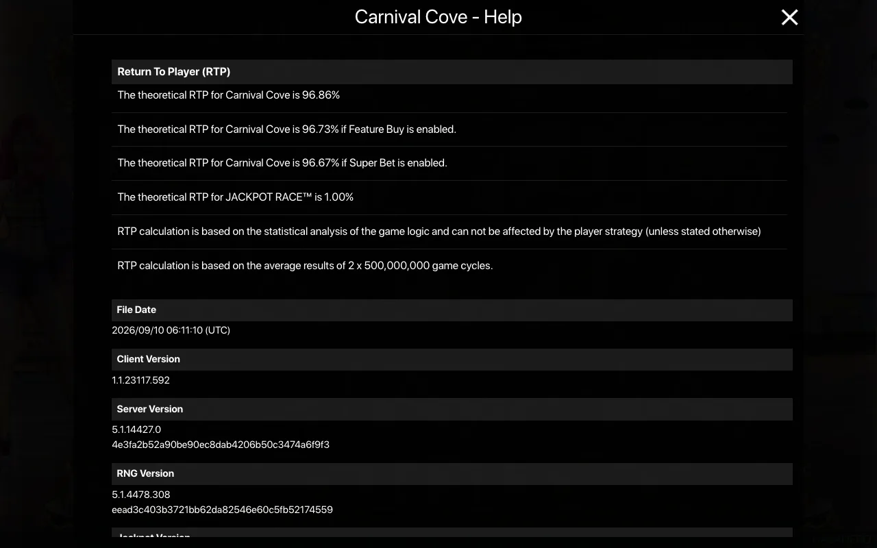 Game rules, page 2 — Carnival Cove