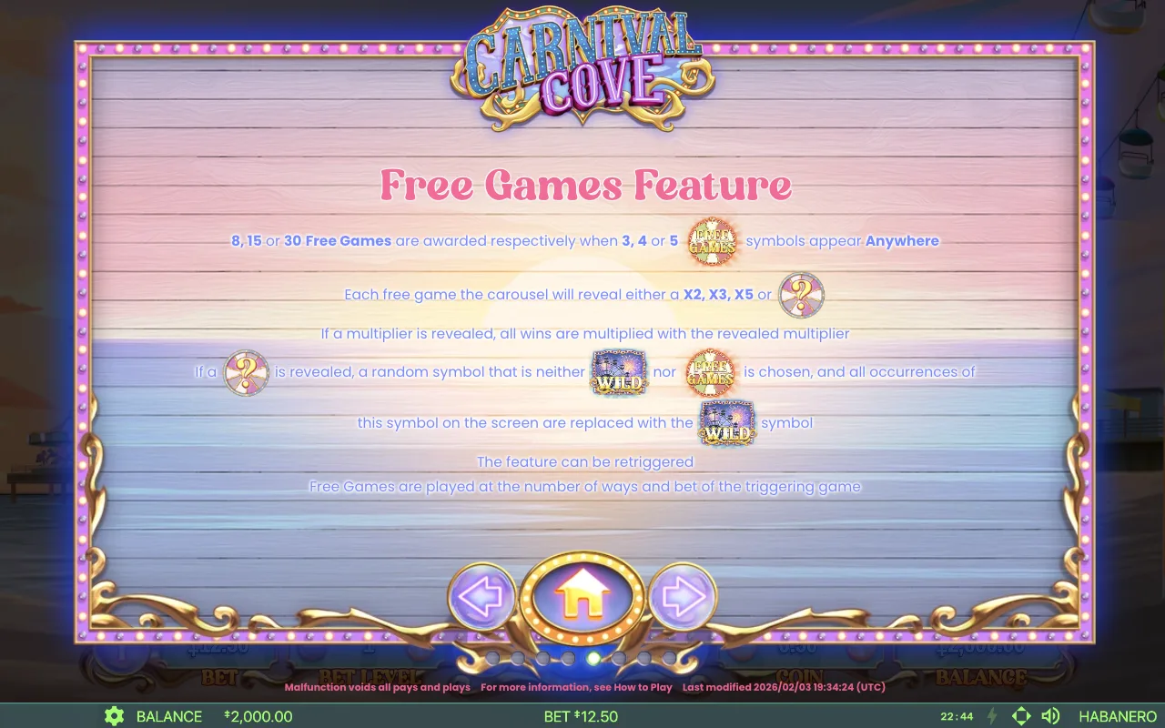 Game rules, page 7 — Carnival Cove