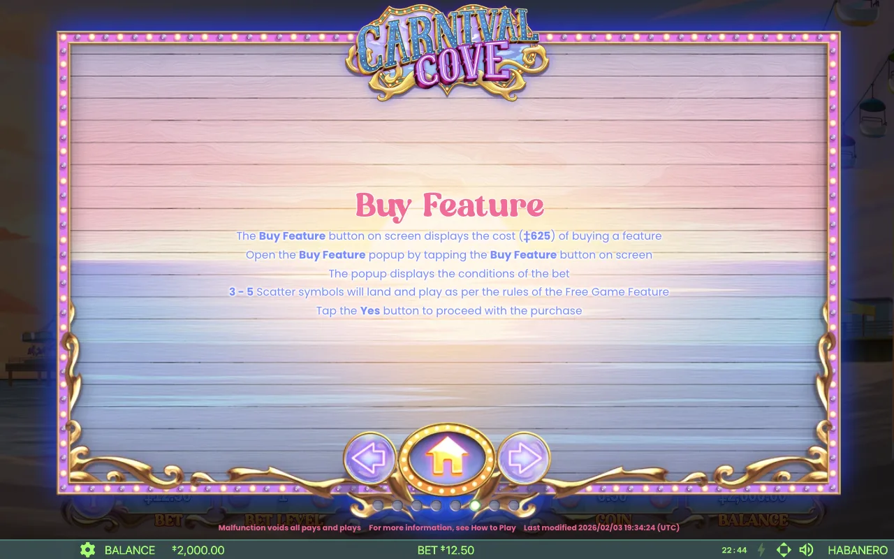 Game rules, page 8 — Carnival Cove