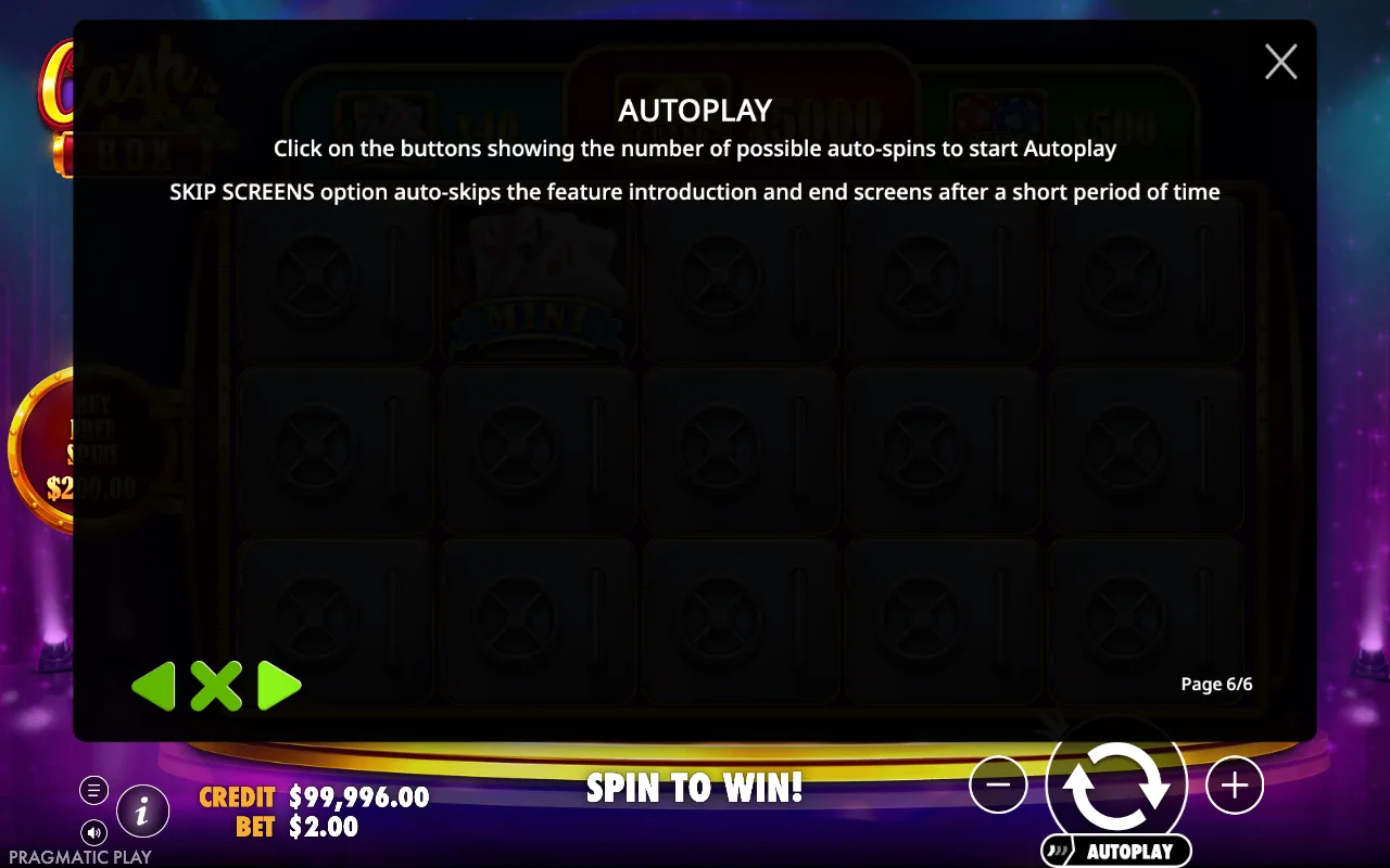 Autoplay — Cash Box