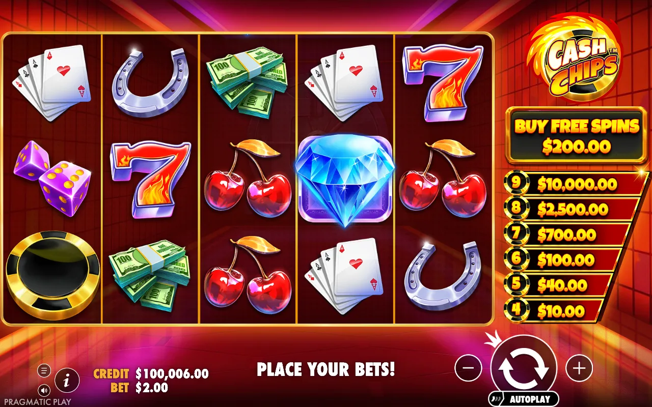 The base game — Cash Chips
