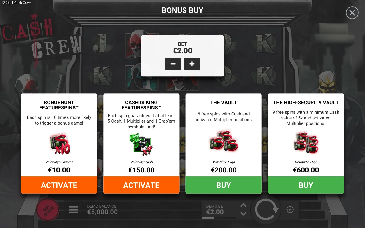 Buying the feature — Cash Crew