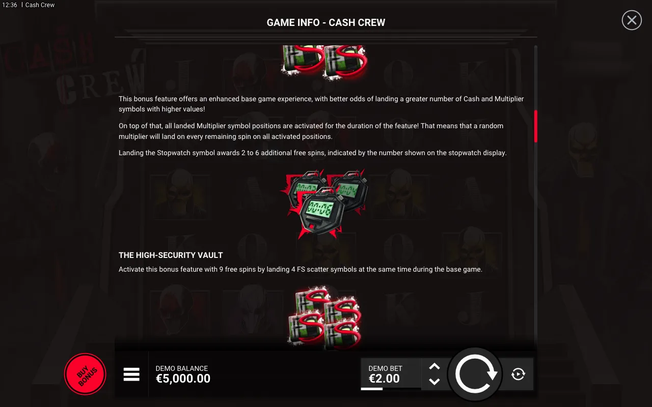 Game rules, page 3 — Cash Crew