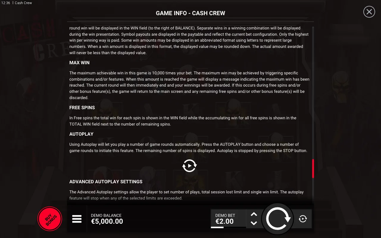 Game rules, page 8 — Cash Crew
