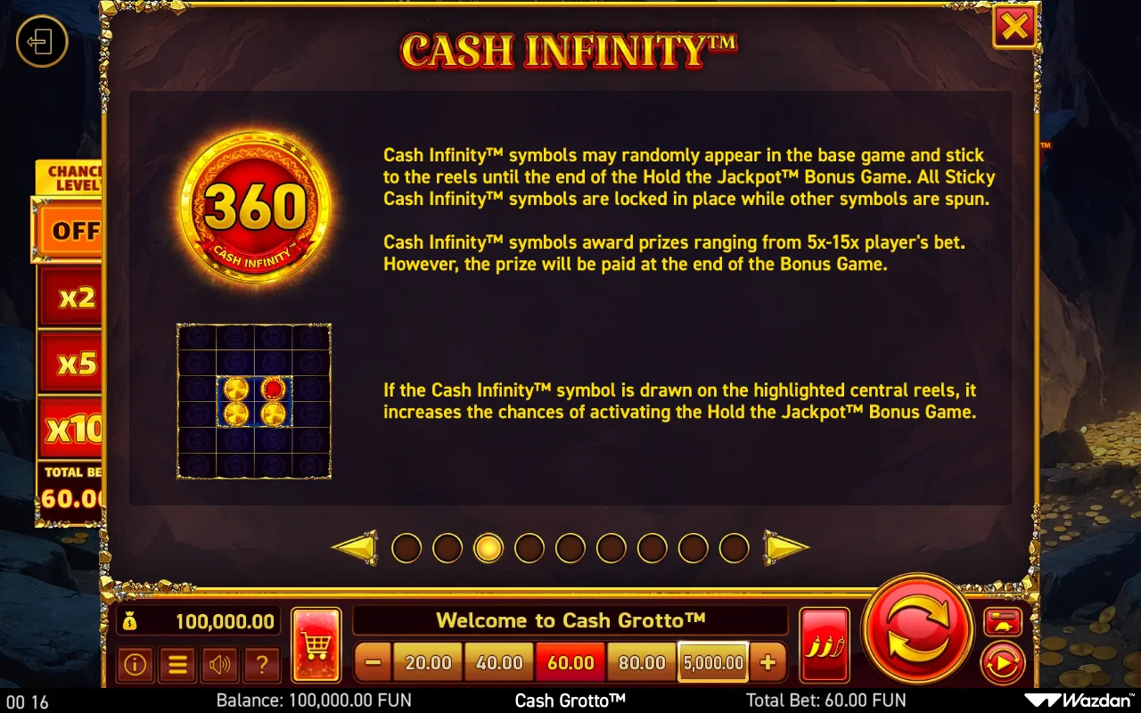 Game rules, page 3 — Cash Grotto