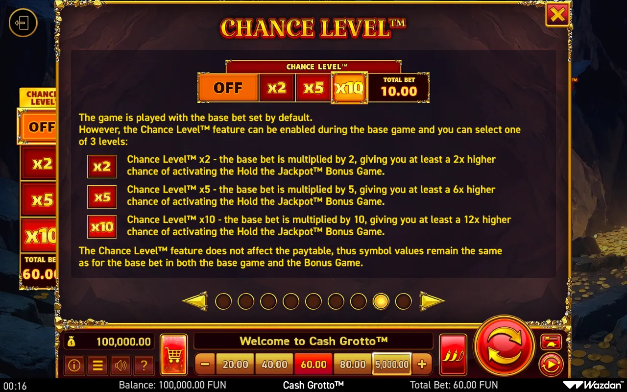 Game rules, page 8 — Cash Grotto