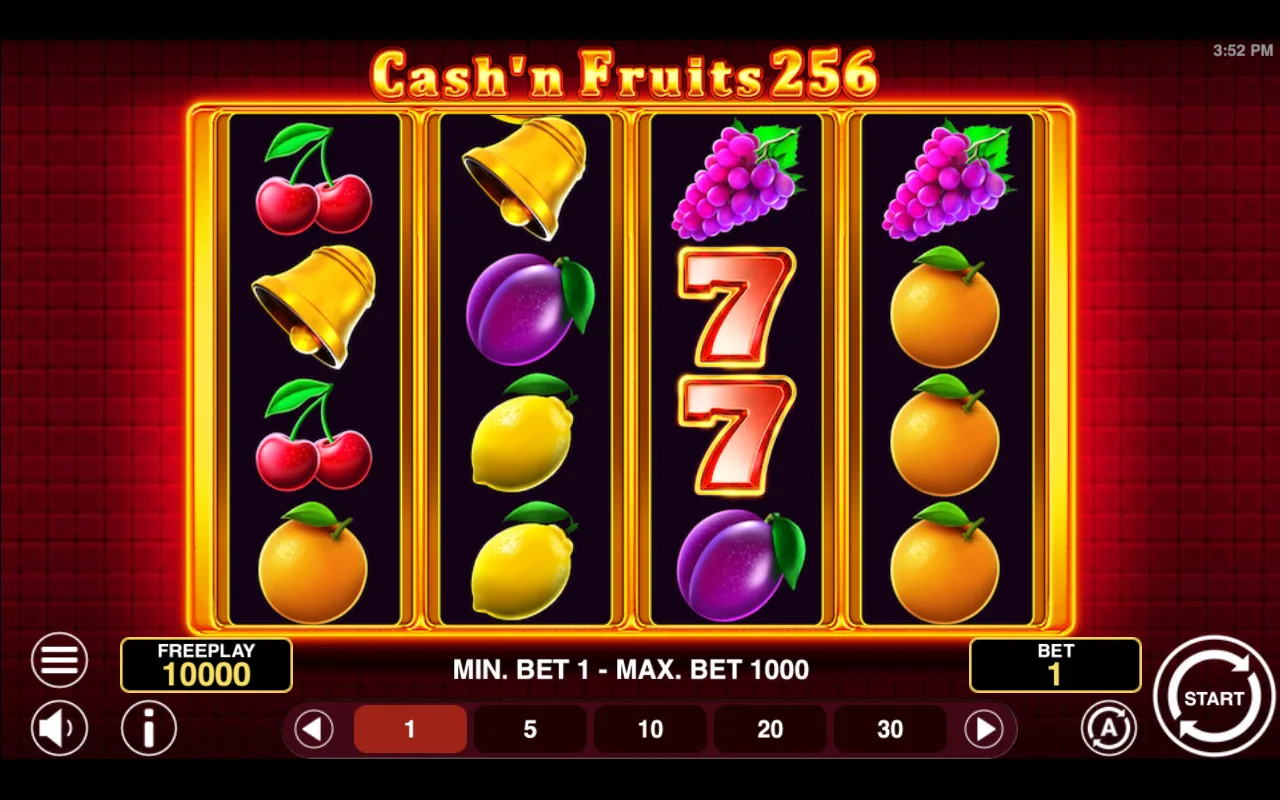 The base game — Cashn Fruits 256