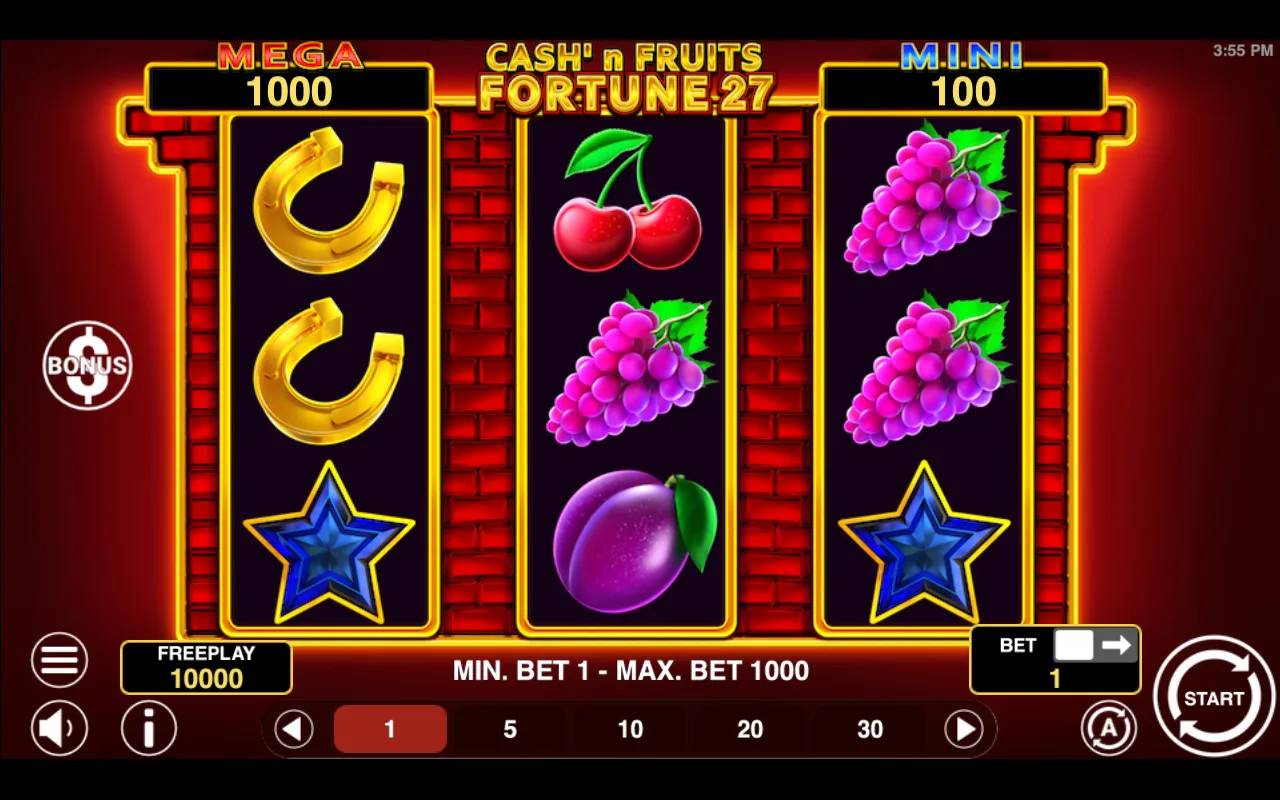 The base game — Cashn Fruits Fortune 27