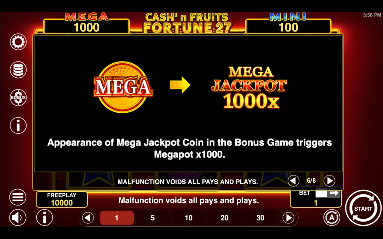 Mega — Cashn Fruits Fortune 27