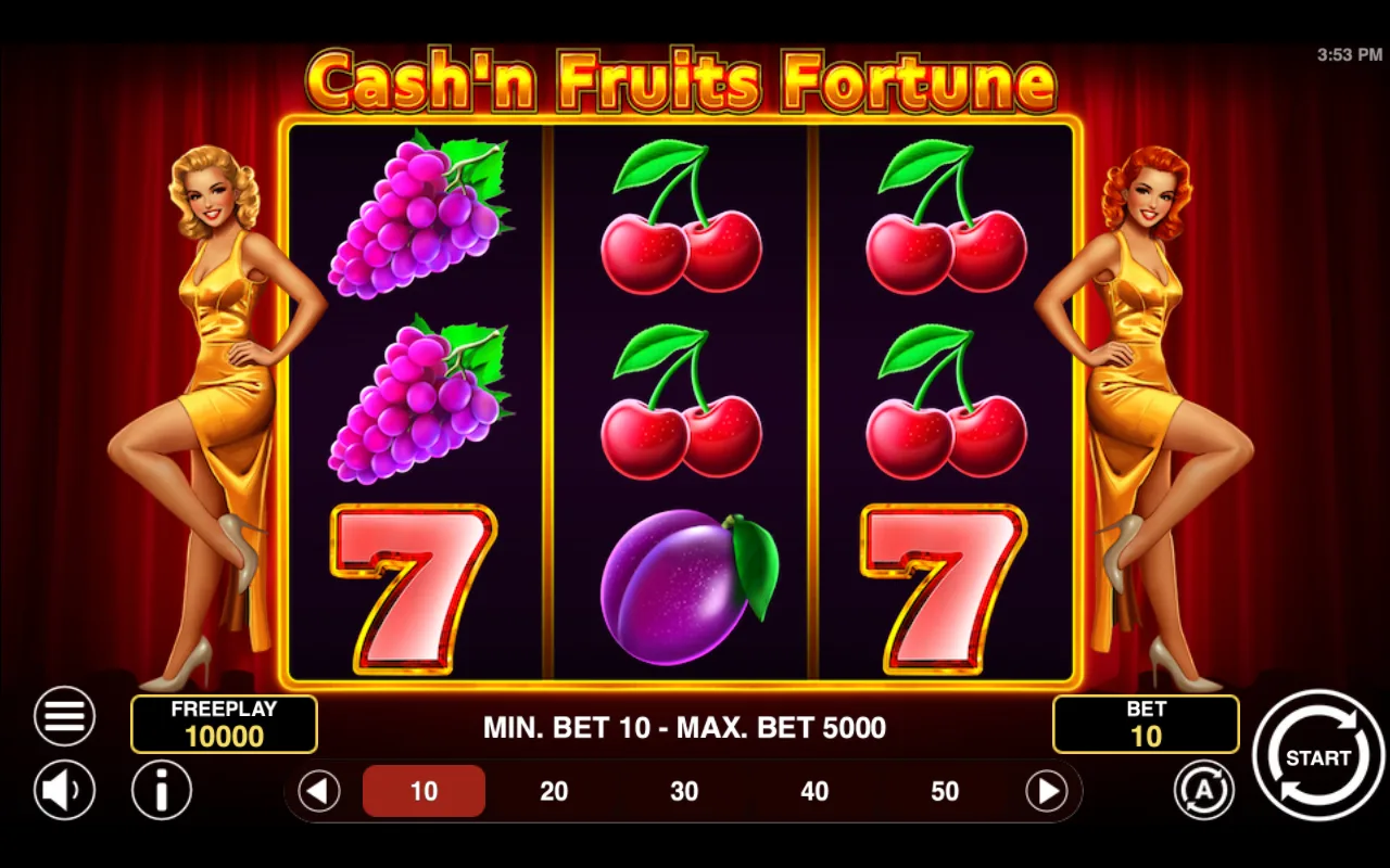 The base game — Cashn Fruits Fortune