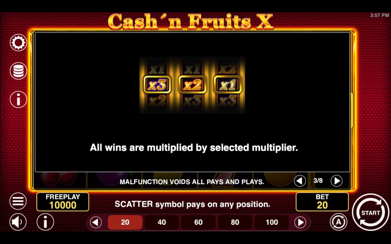Game rules, page 3 — Cashn Fruits x
