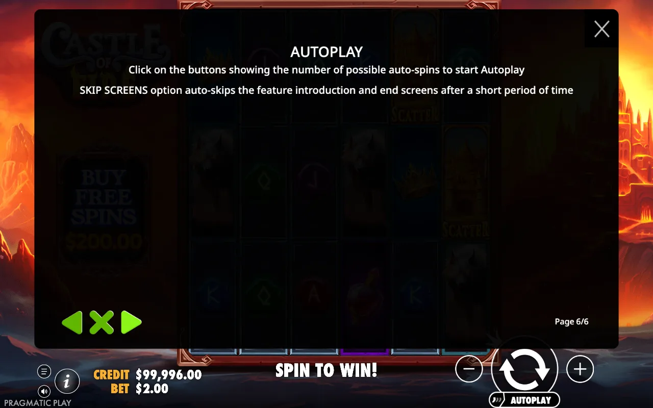 Autoplay — Castle of Fire