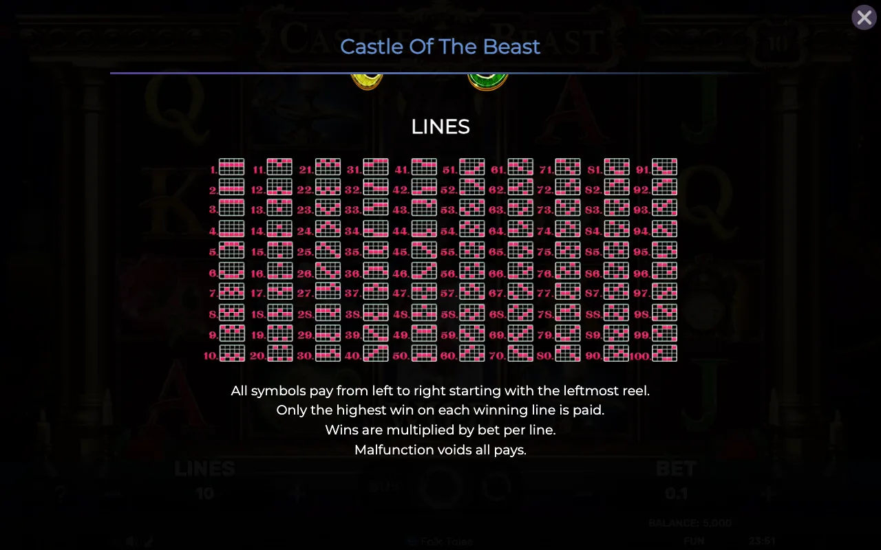 Lines — Castle of The Beast