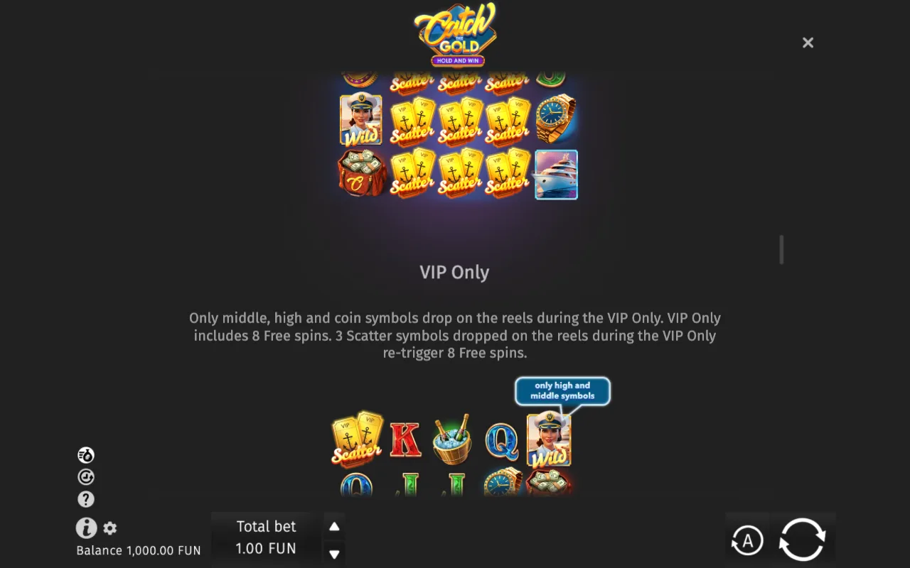 Game rules, page 4 — Catch the Gold Hold and Win