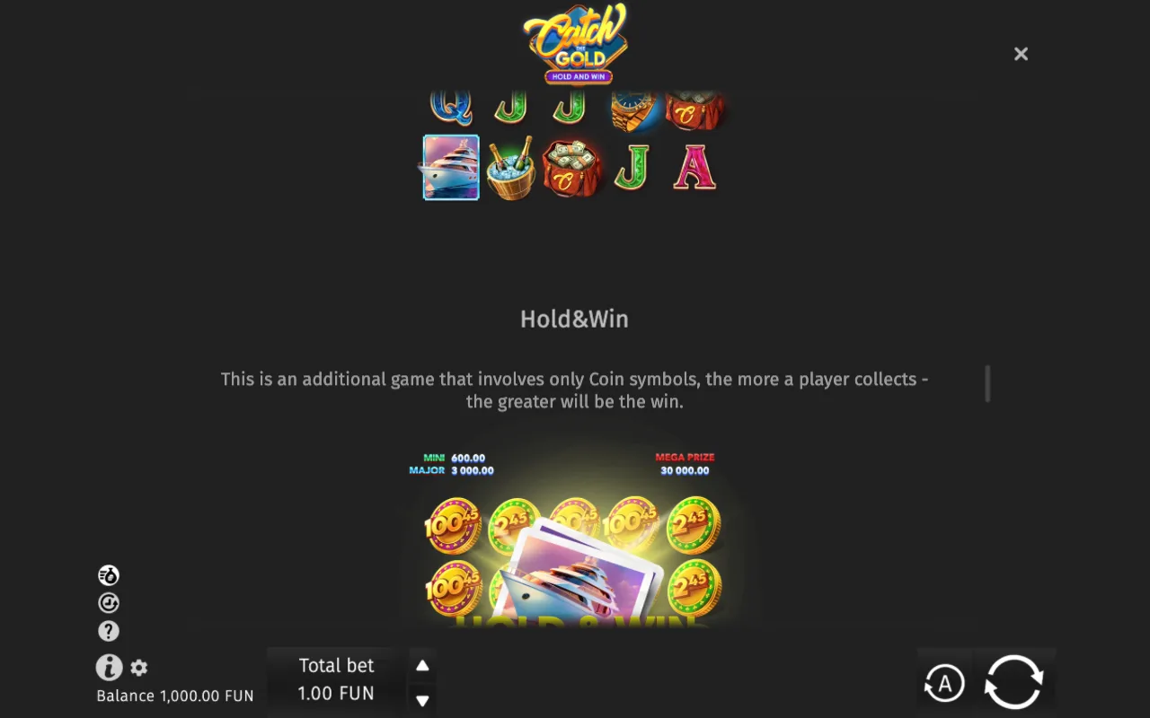 Game rules, page 5 — Catch the Gold Hold and Win