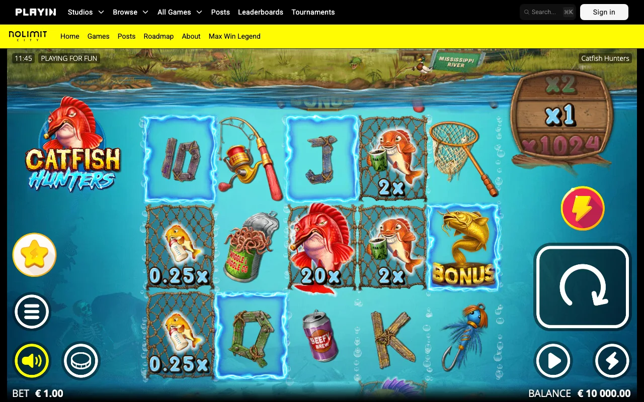 The base game — Catfish Hunters