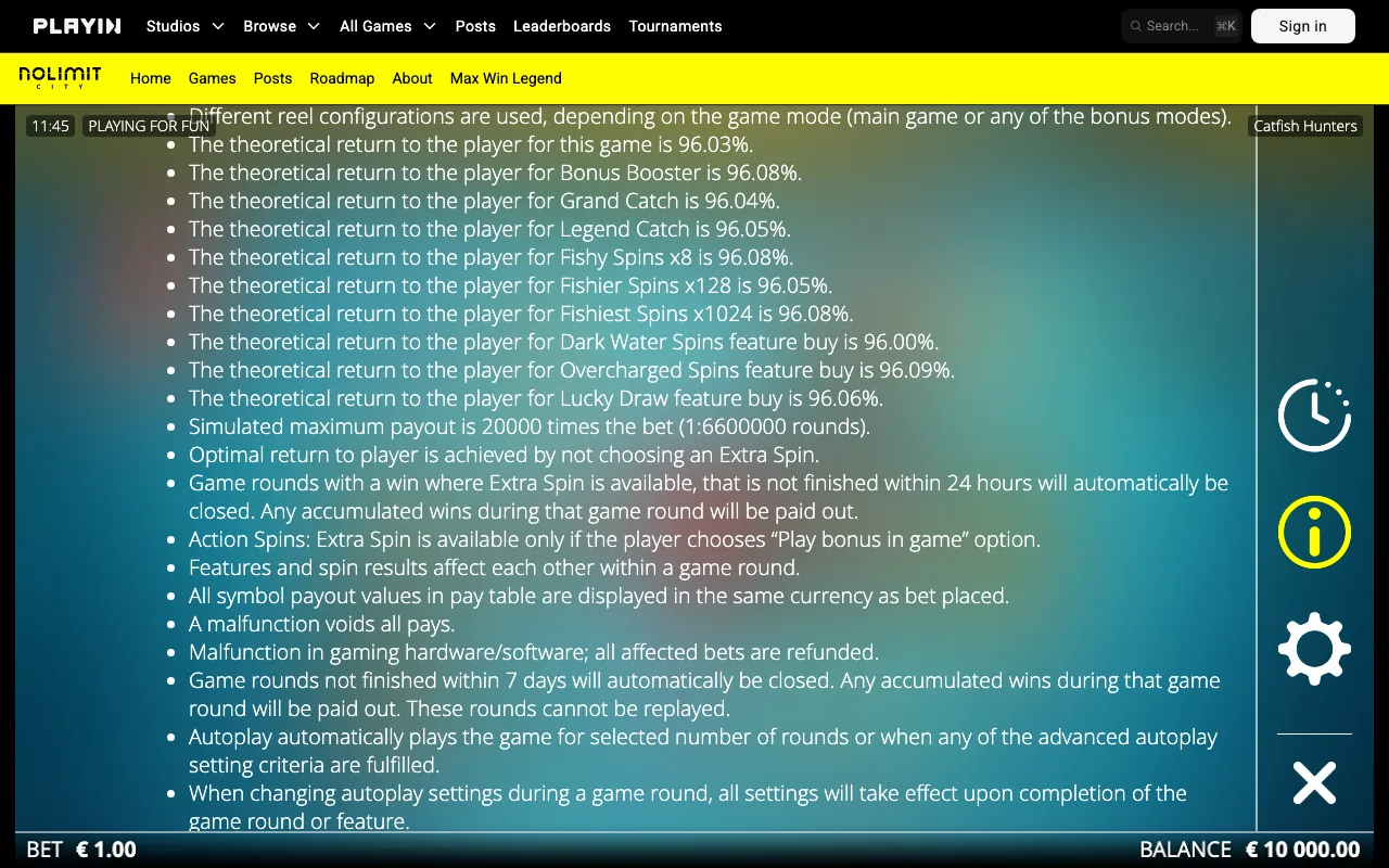 Game rules, page 2 — Catfish Hunters