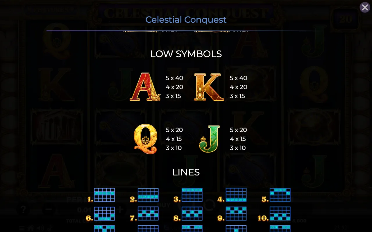 Low symbols — Celestial Conquest