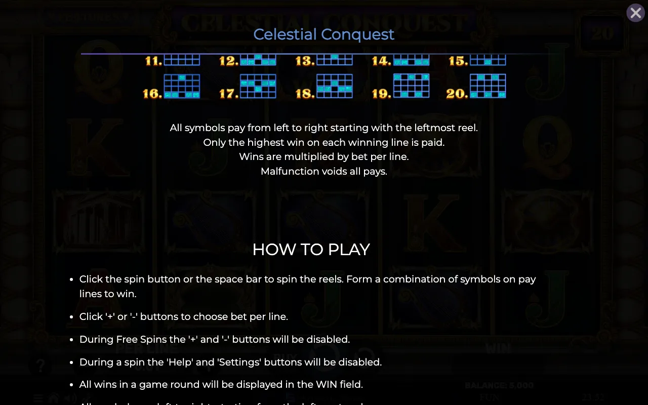 Game rules, page 6 — Celestial Conquest