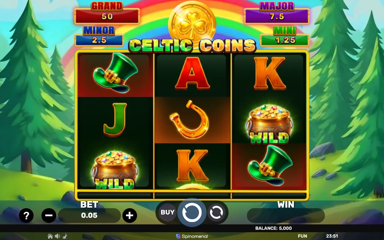 The base game — Celtic Coins Holdhit 3x3