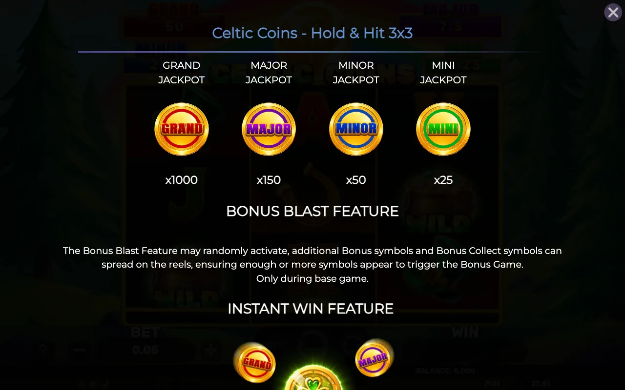 Jackpot jackpot jackpot jackpot — Celtic Coins Holdhit 3x3